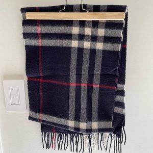 Burberry cashmere check scarf